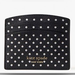 KATE SPADE ♠️ spencer metallic dot card case (purse not included, in my closet)